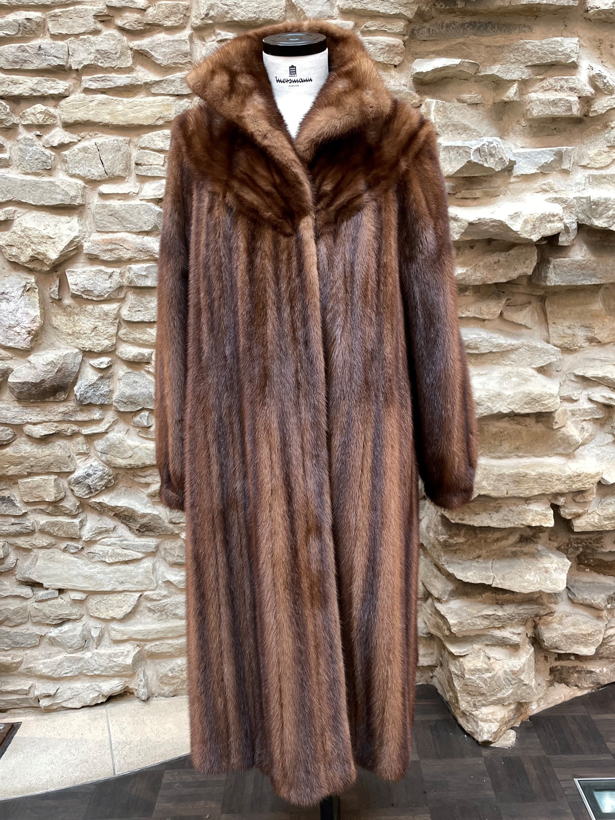Baumwolljacke mit gerupftem Nerz