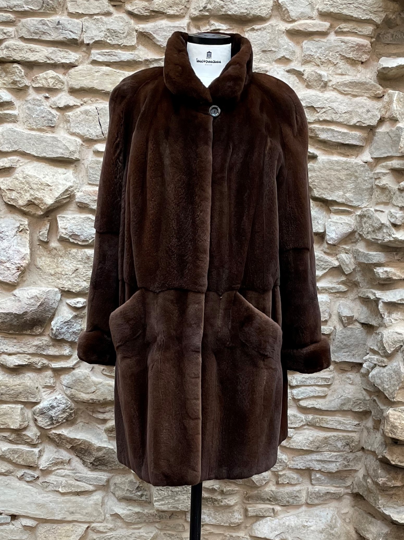 Seiden Jacke mit Samtnerzfutter