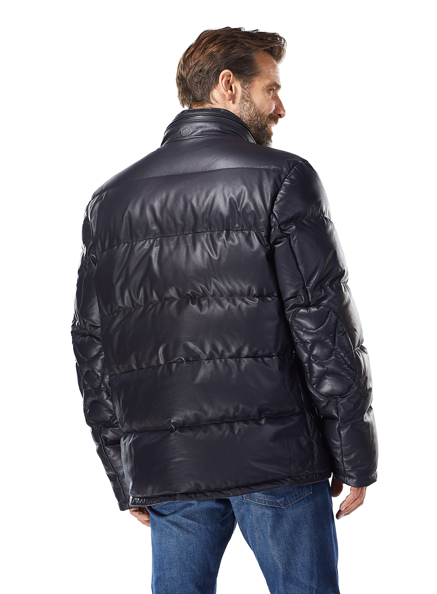 Lammleder Jacke Brooklands marine Heinz Bauer