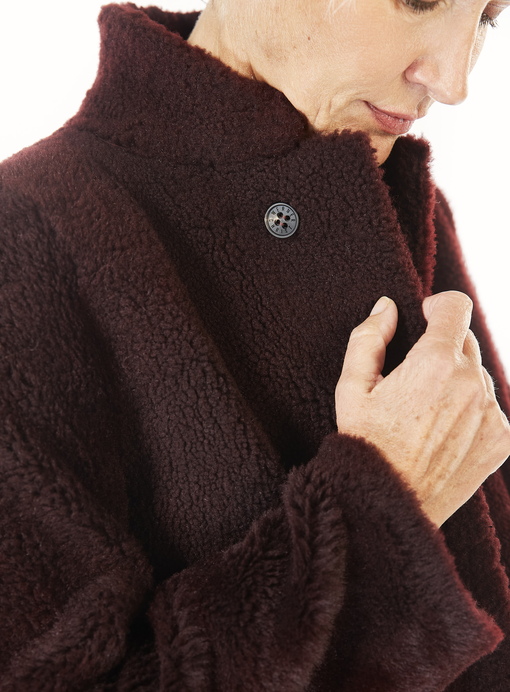 Lammfell Wendejacke bordeaux Werner Christ