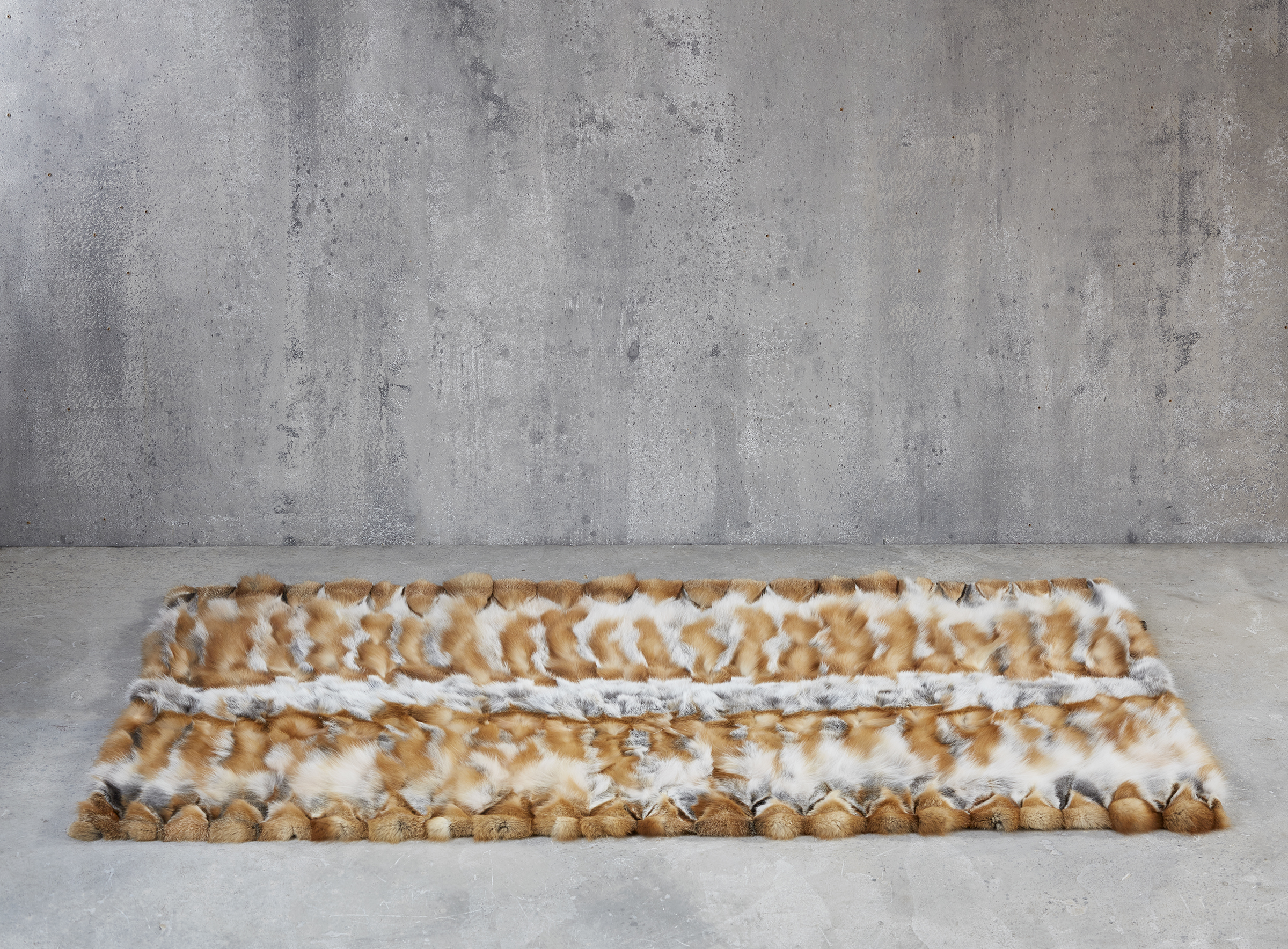 Rotfuchswammen Felldecke mit Cashmere