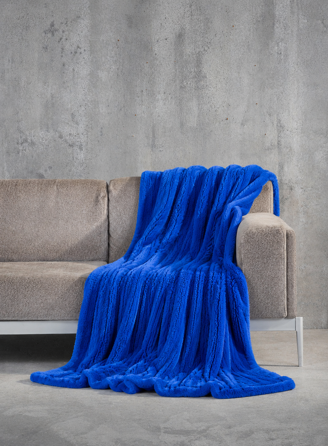 Standard Rex Kaninchendecke electra blau