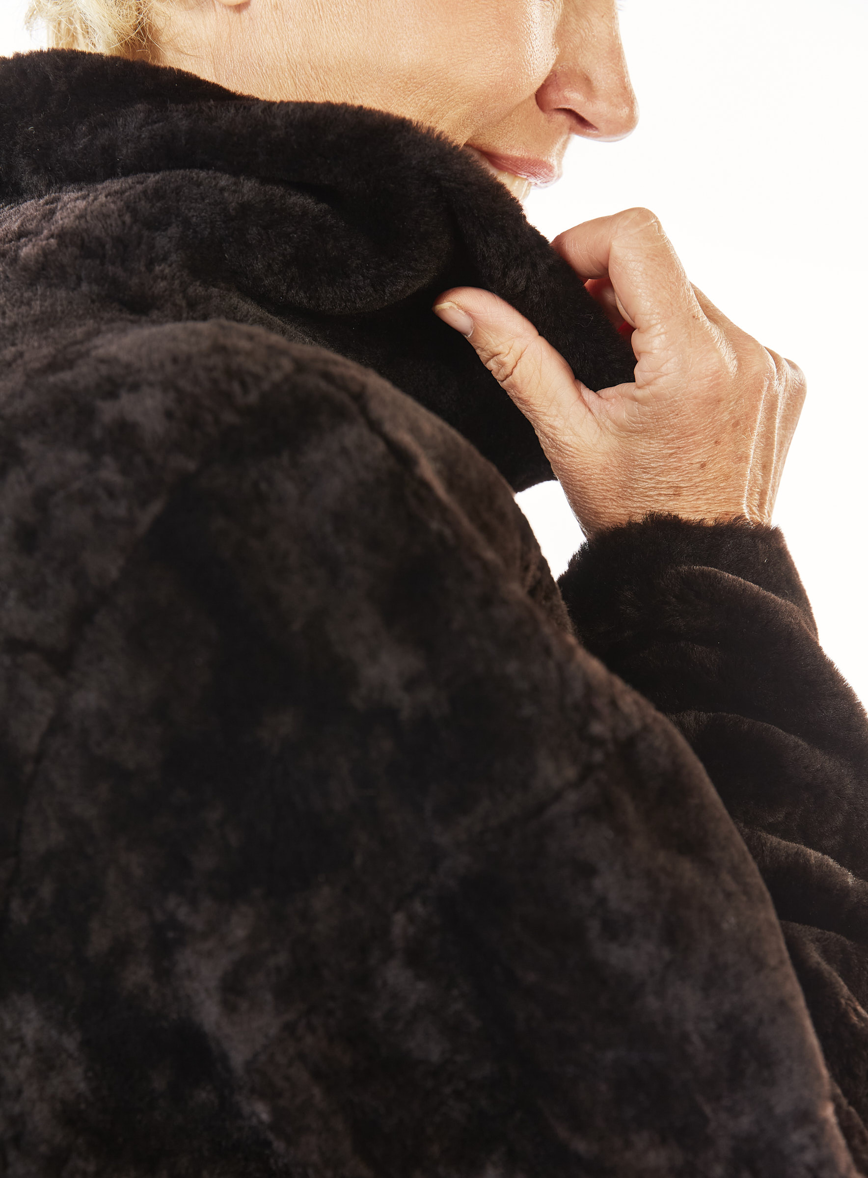 Lammfell Wendejacke dunkelbraun von Werner Christ
