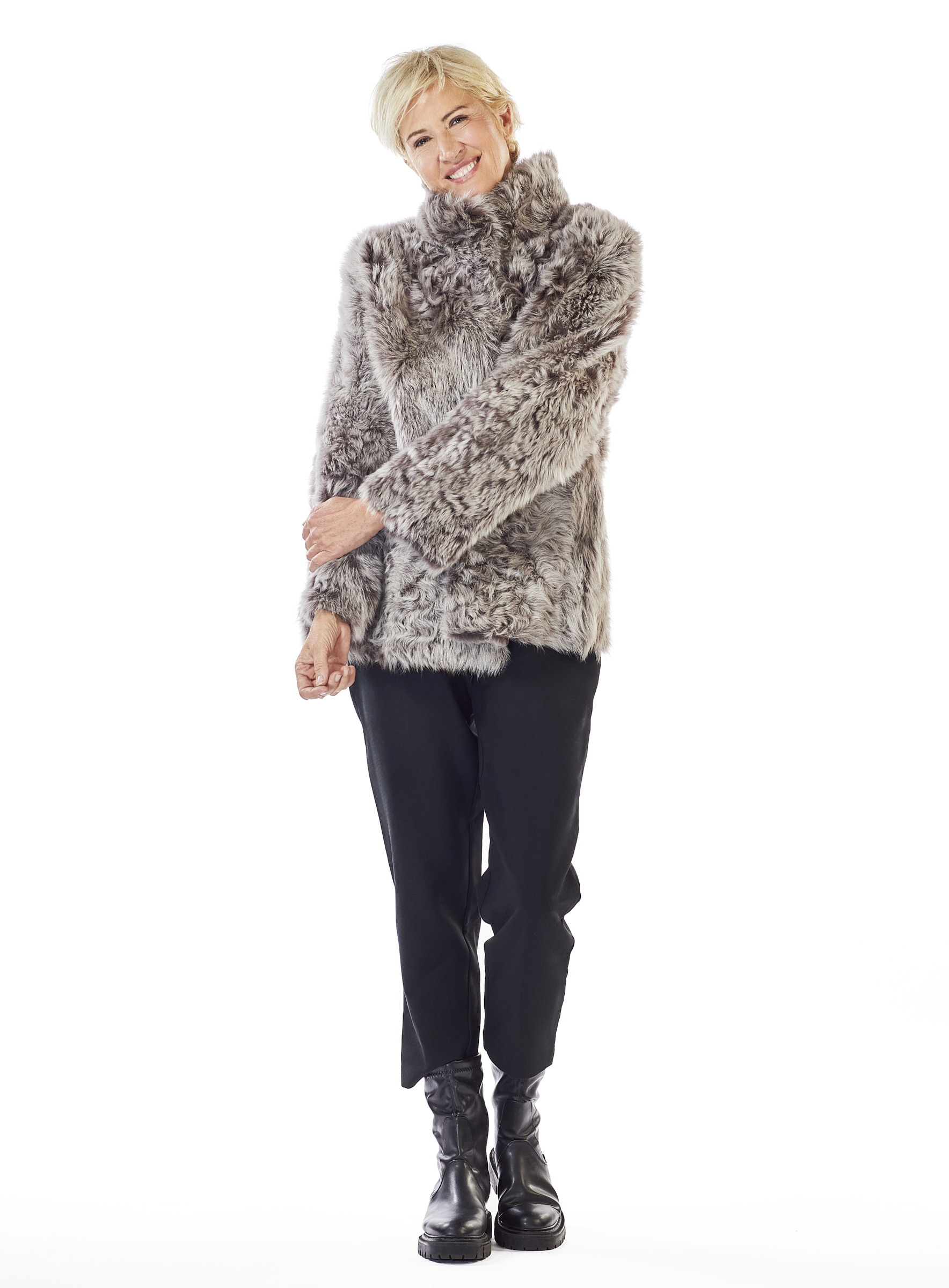 Toskanalamm Wendejacke taupe Steven-K