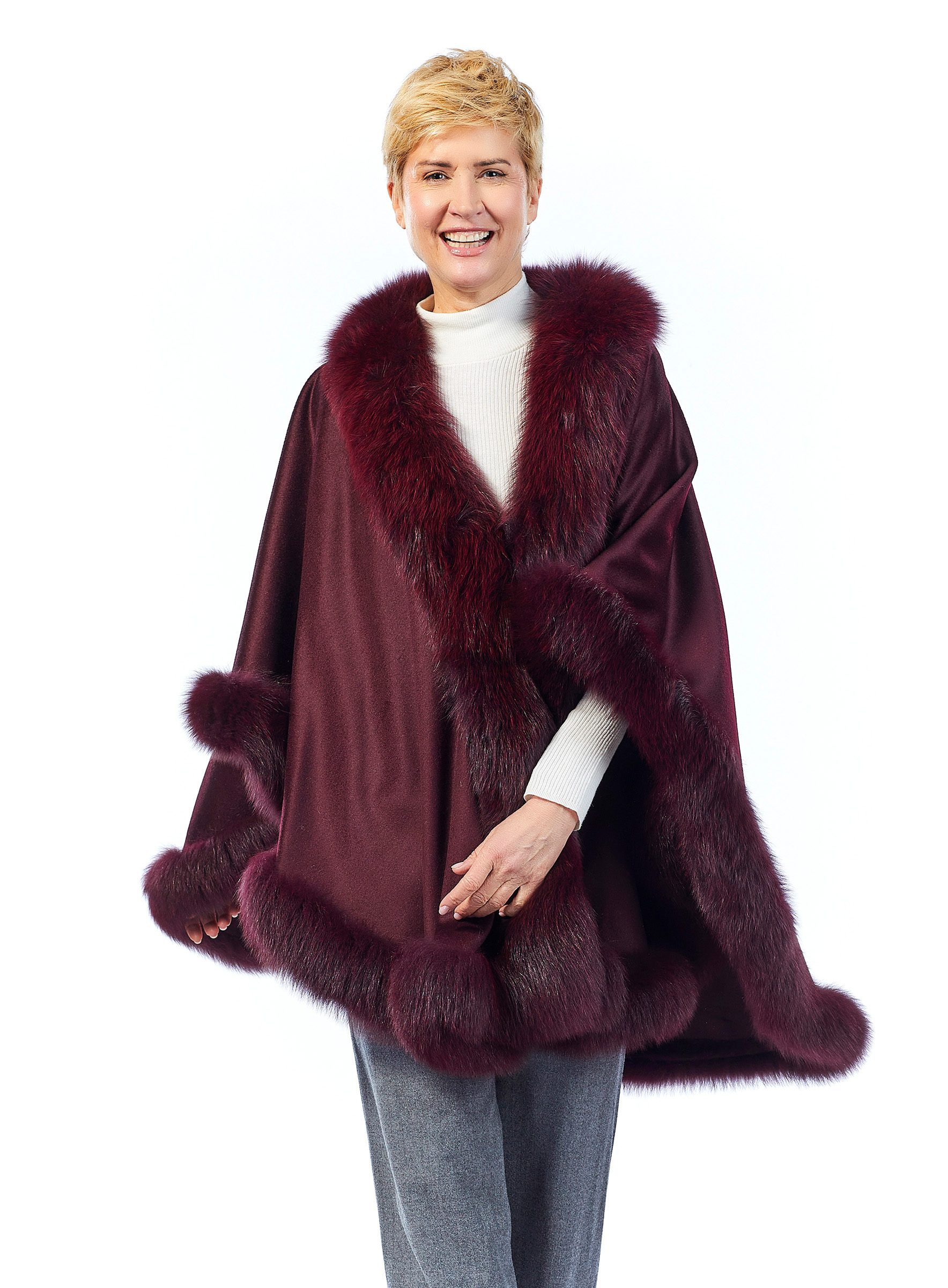 Poncho Fuchs verbrämt