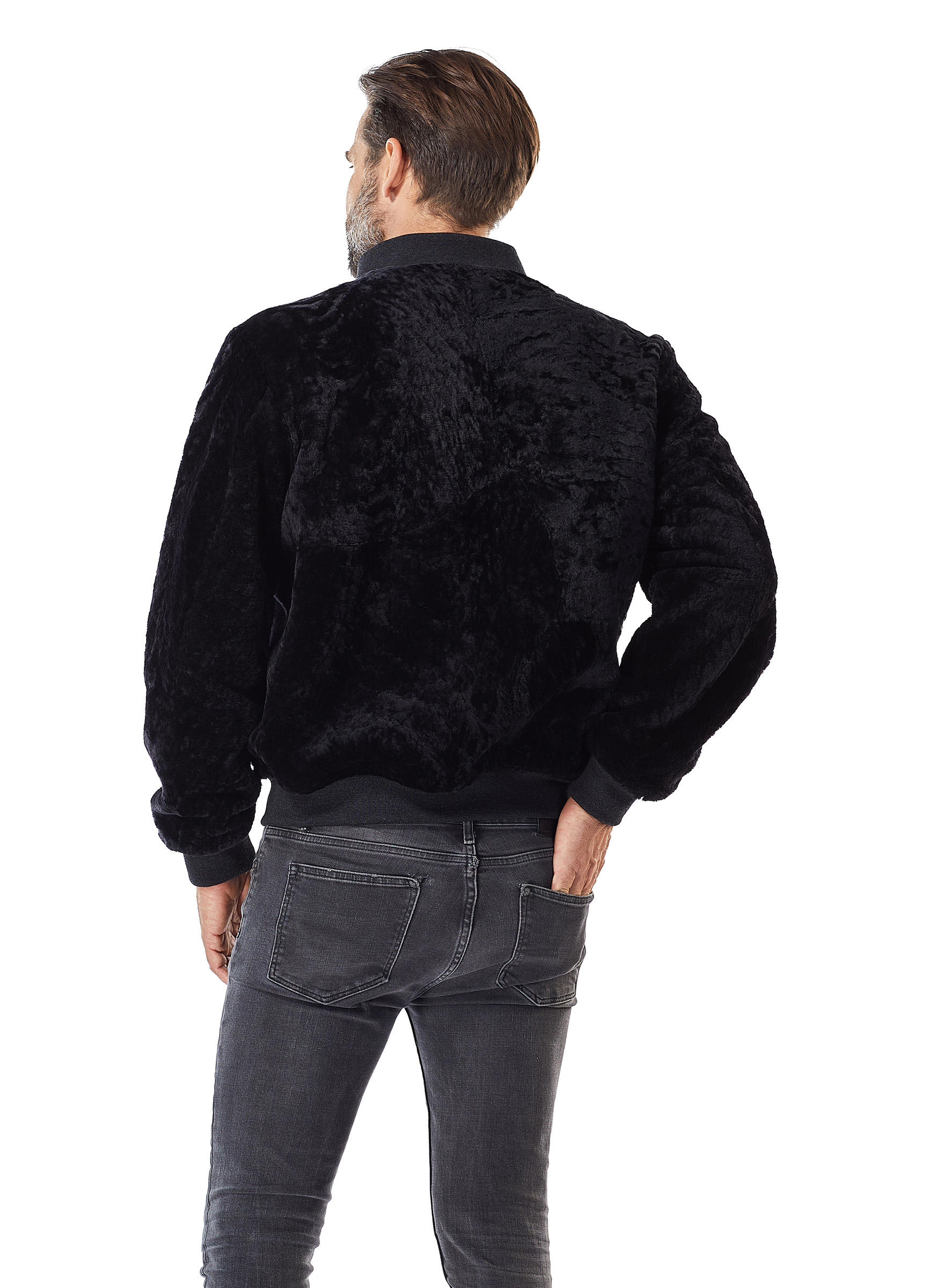 Lammfell Wendejacke für Männer schwarz Werner Christ