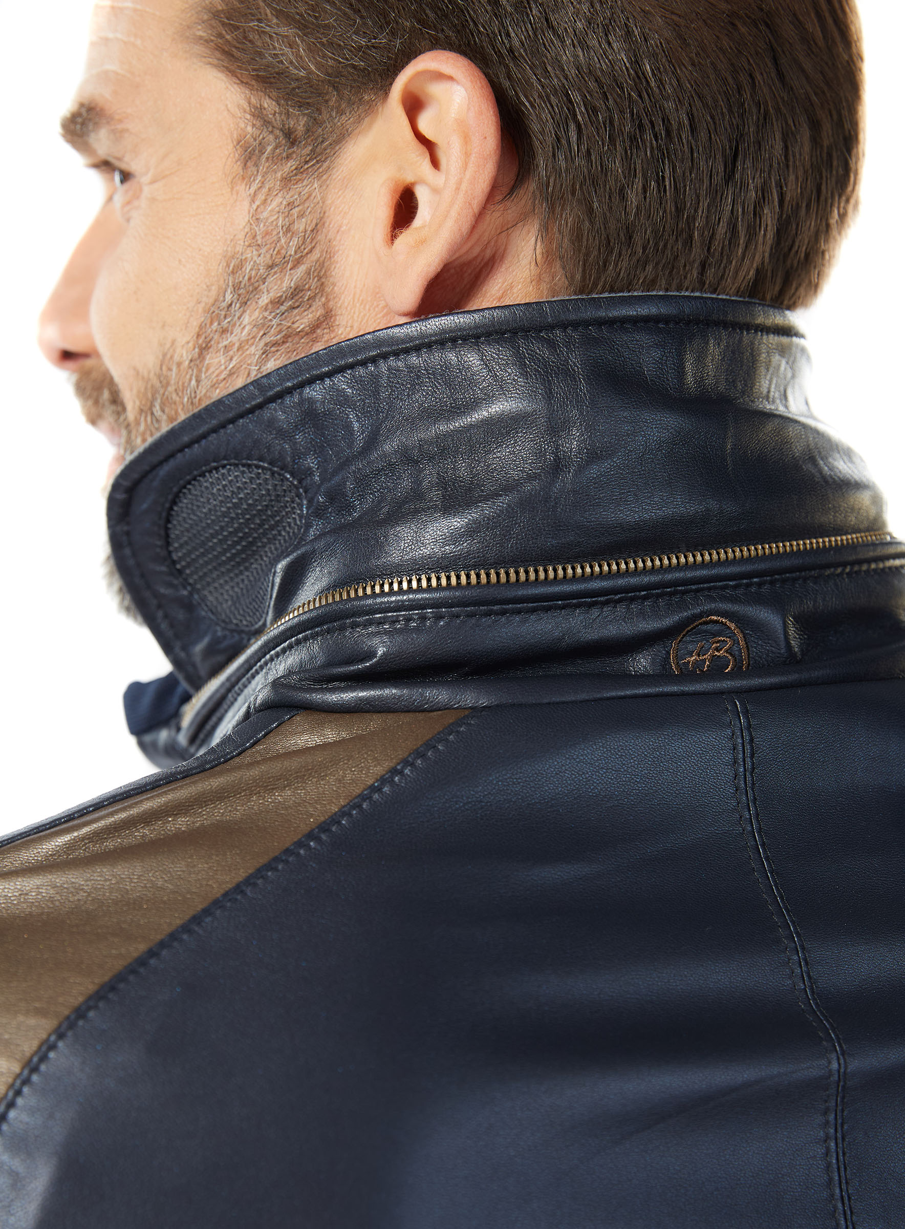 Lamm Lederjacke Marrakesch marine Heinz Bauer