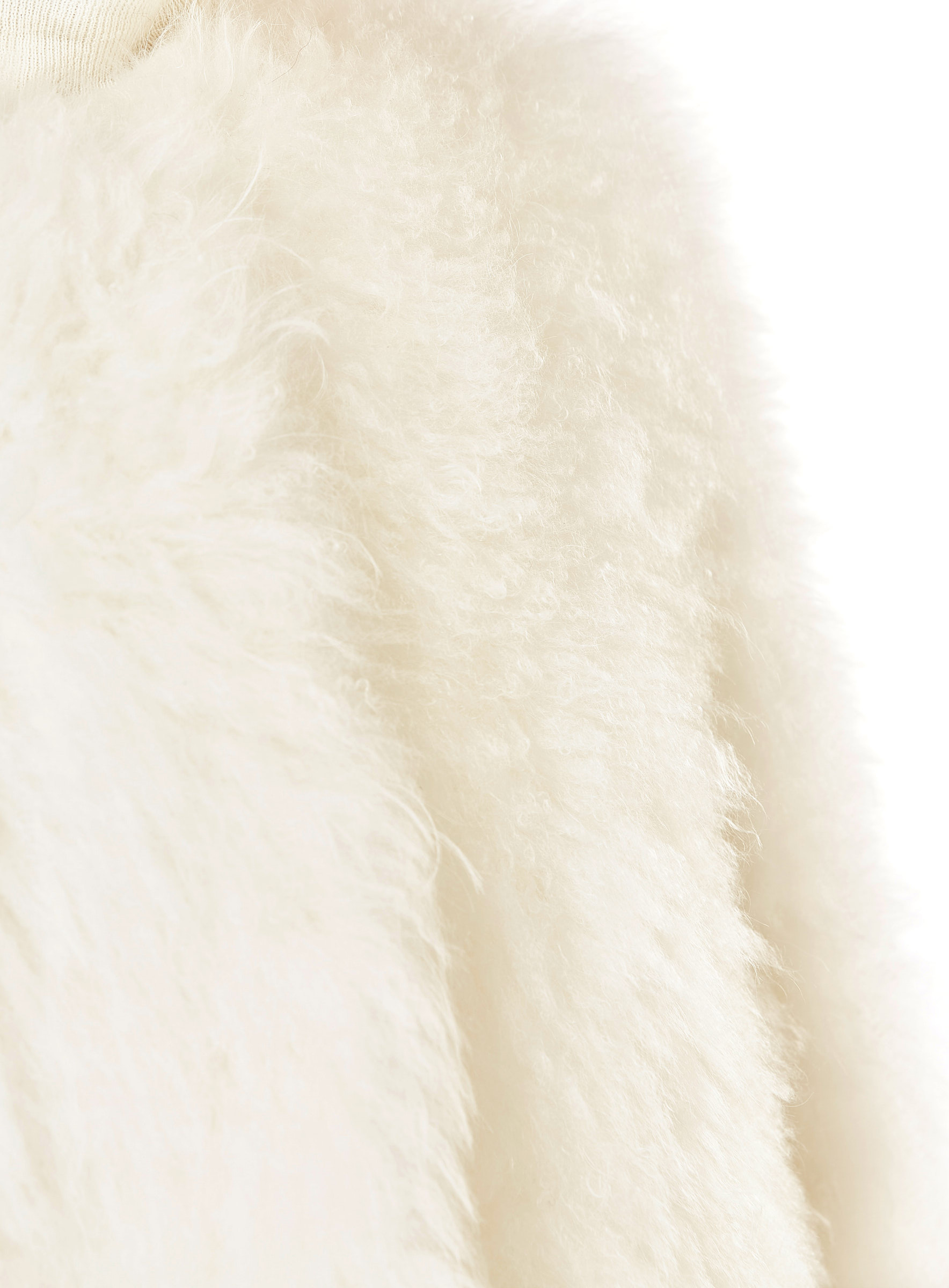 Flauschig leichte Jacke aus Cashmere-Ziegenfell