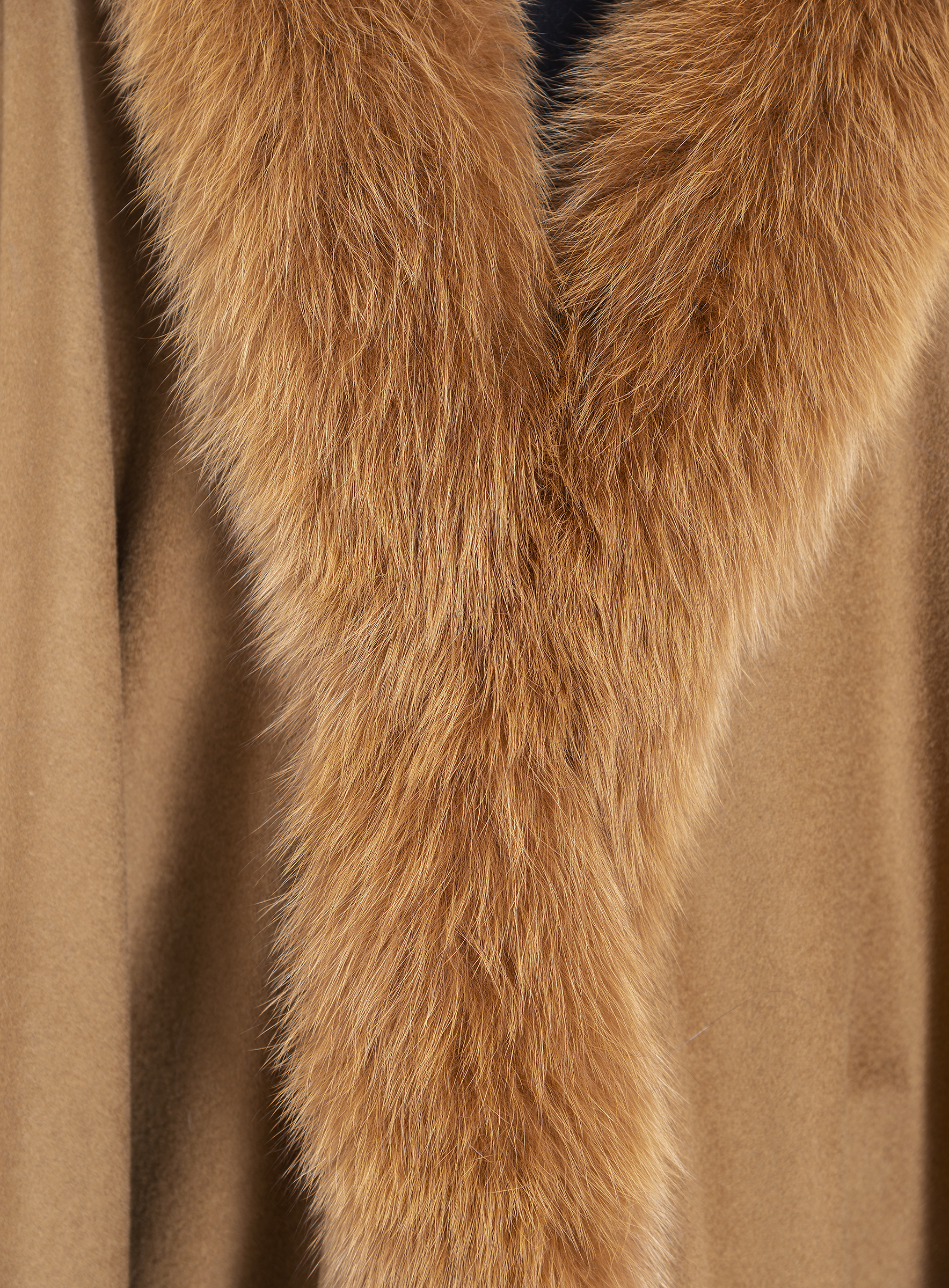 Cashmere Cape mit Blaufuchs