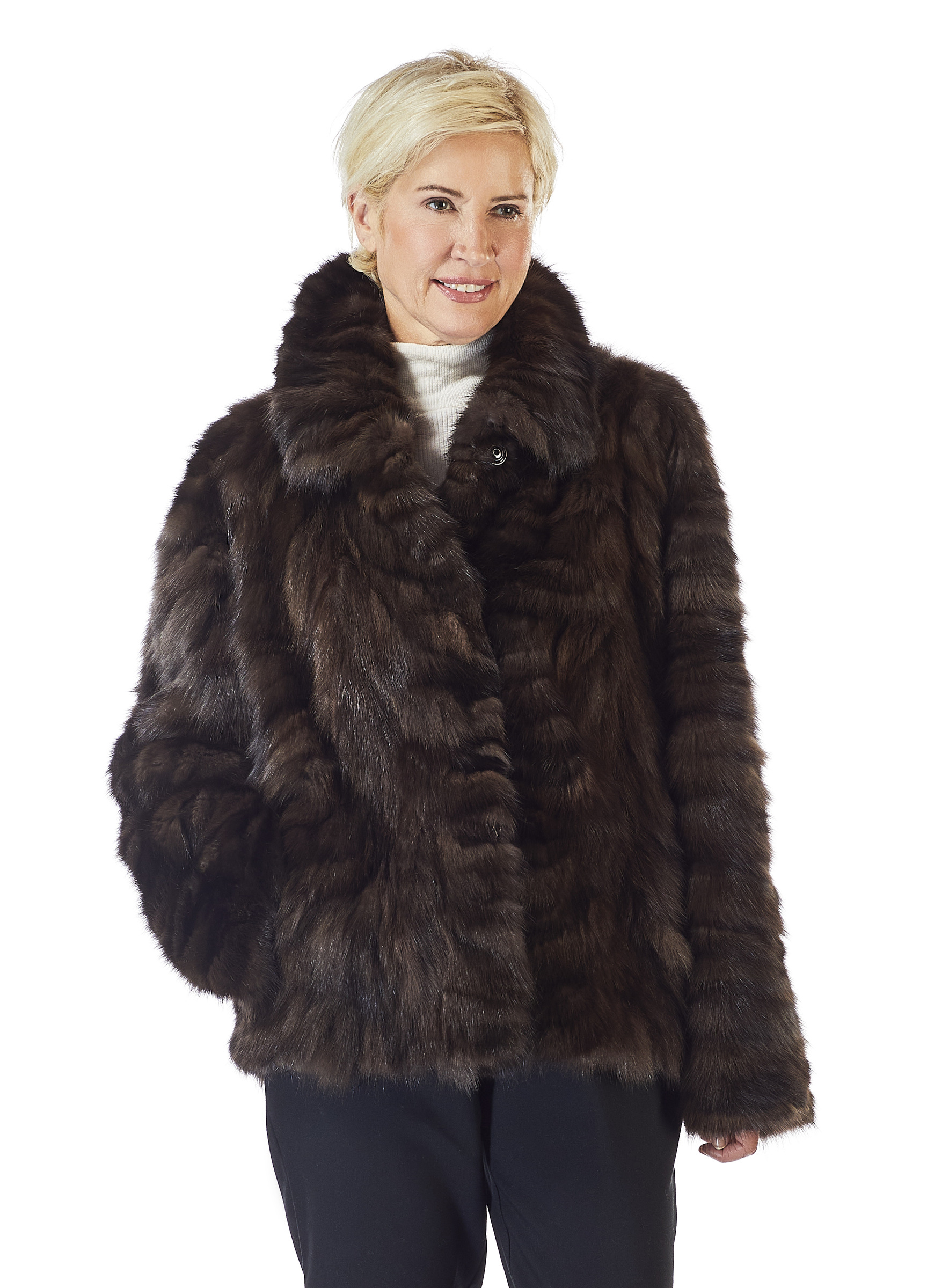 Zobelarcade Kurzjacke barguzin mit Druckknöpfen