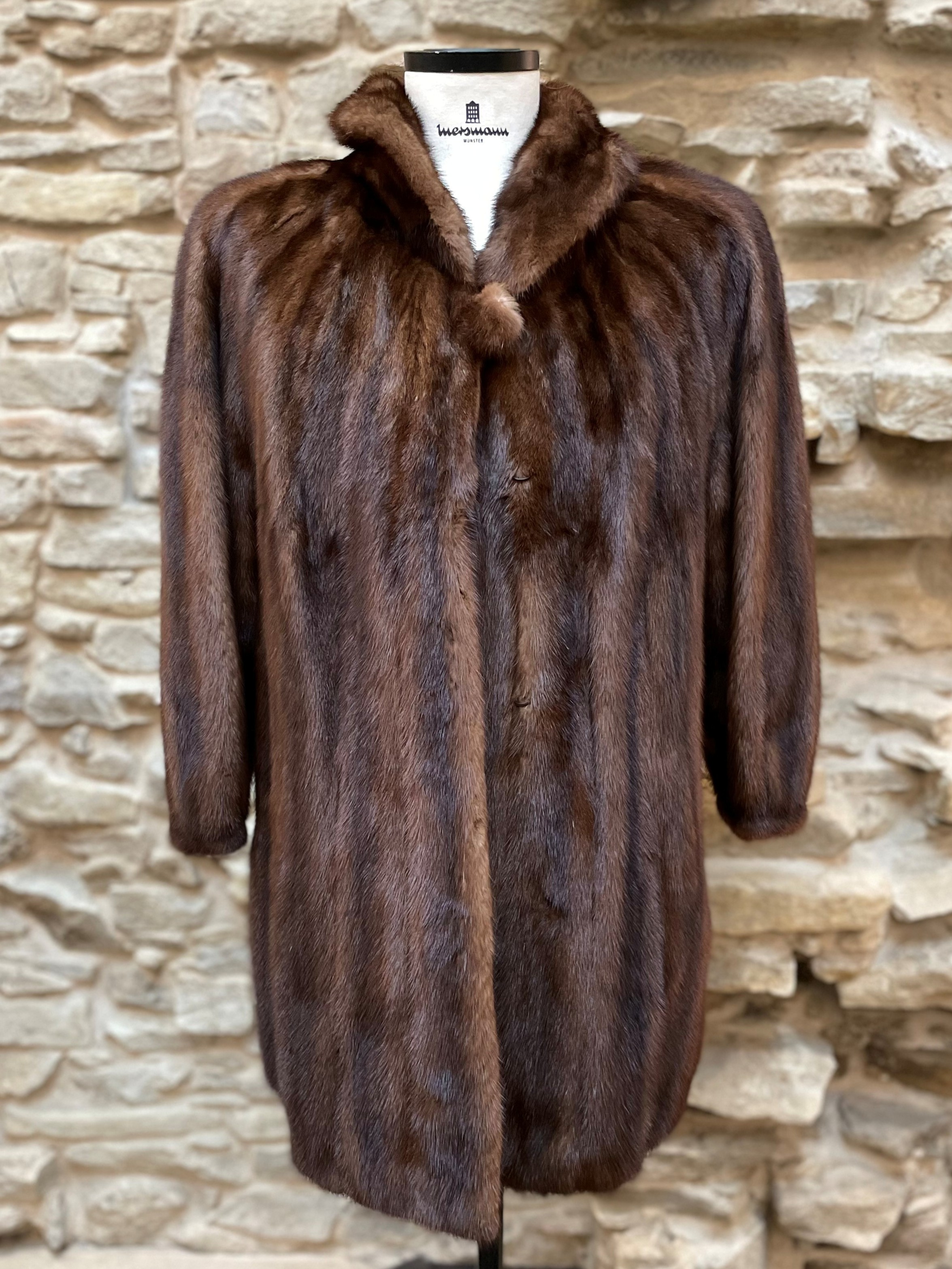Nerzjacke gerupft als Innenfutter