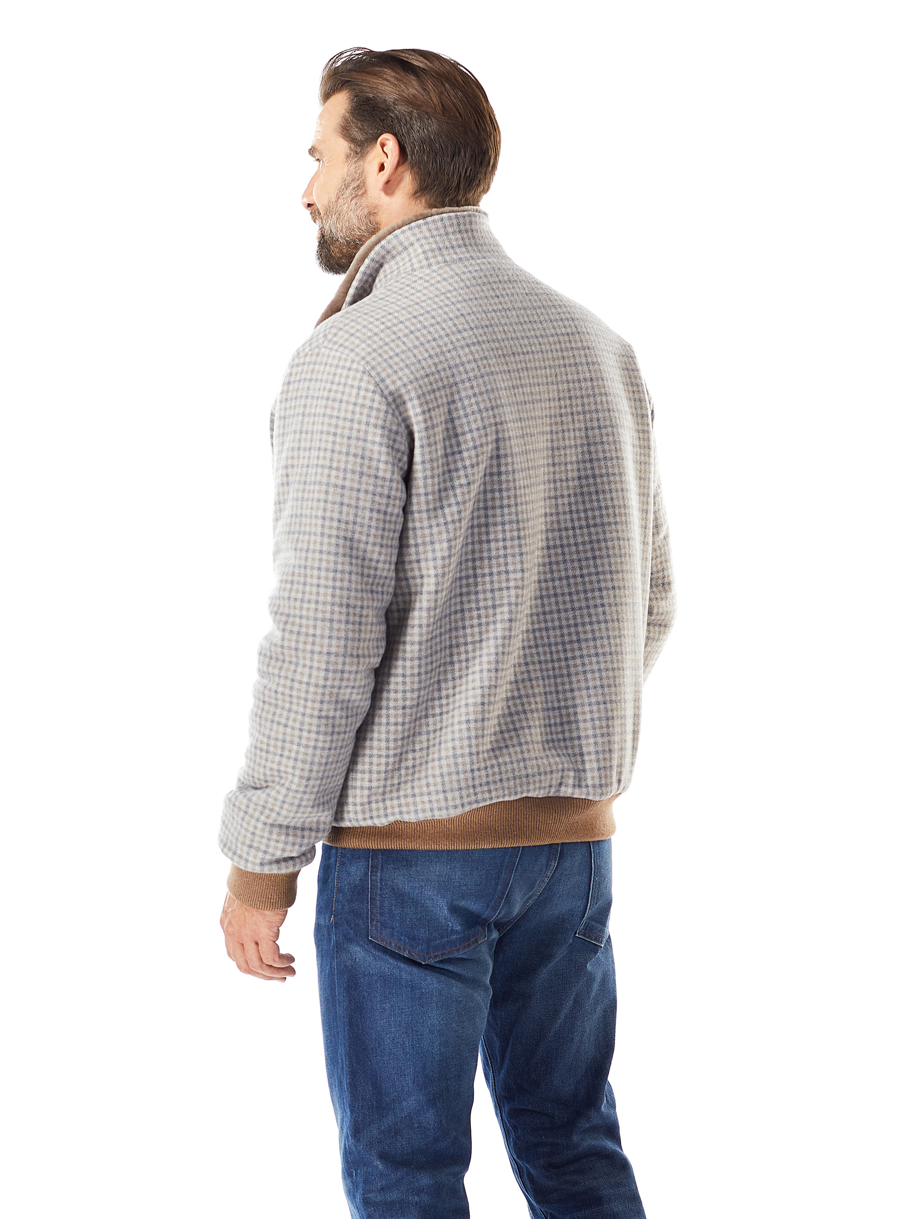 Herren Lammfellblouson mit Schurwolle von Manzoni 24