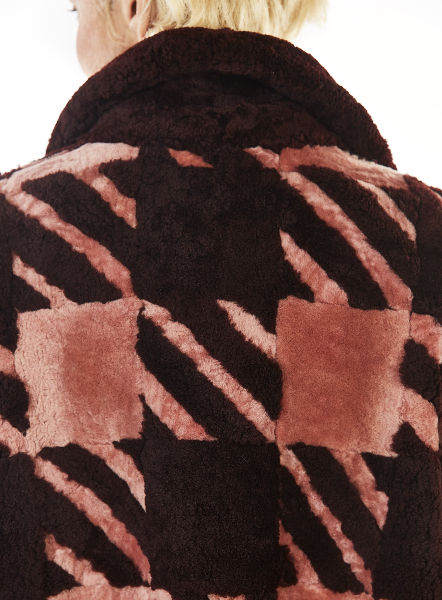 Lammfell-Wendejacke von Werner Christ bordeaux