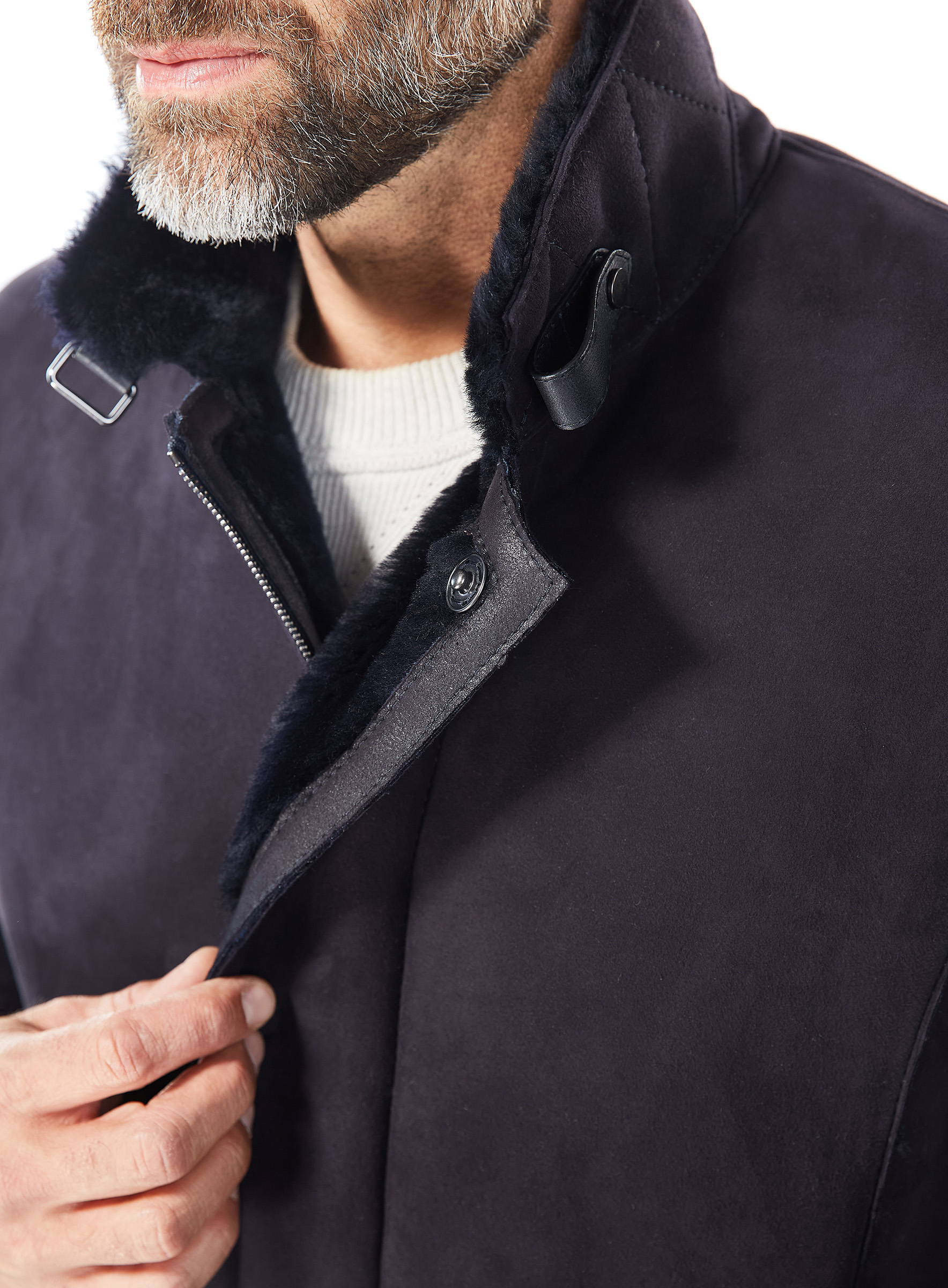 Short Shearling Coat for Men by Werner Christ
