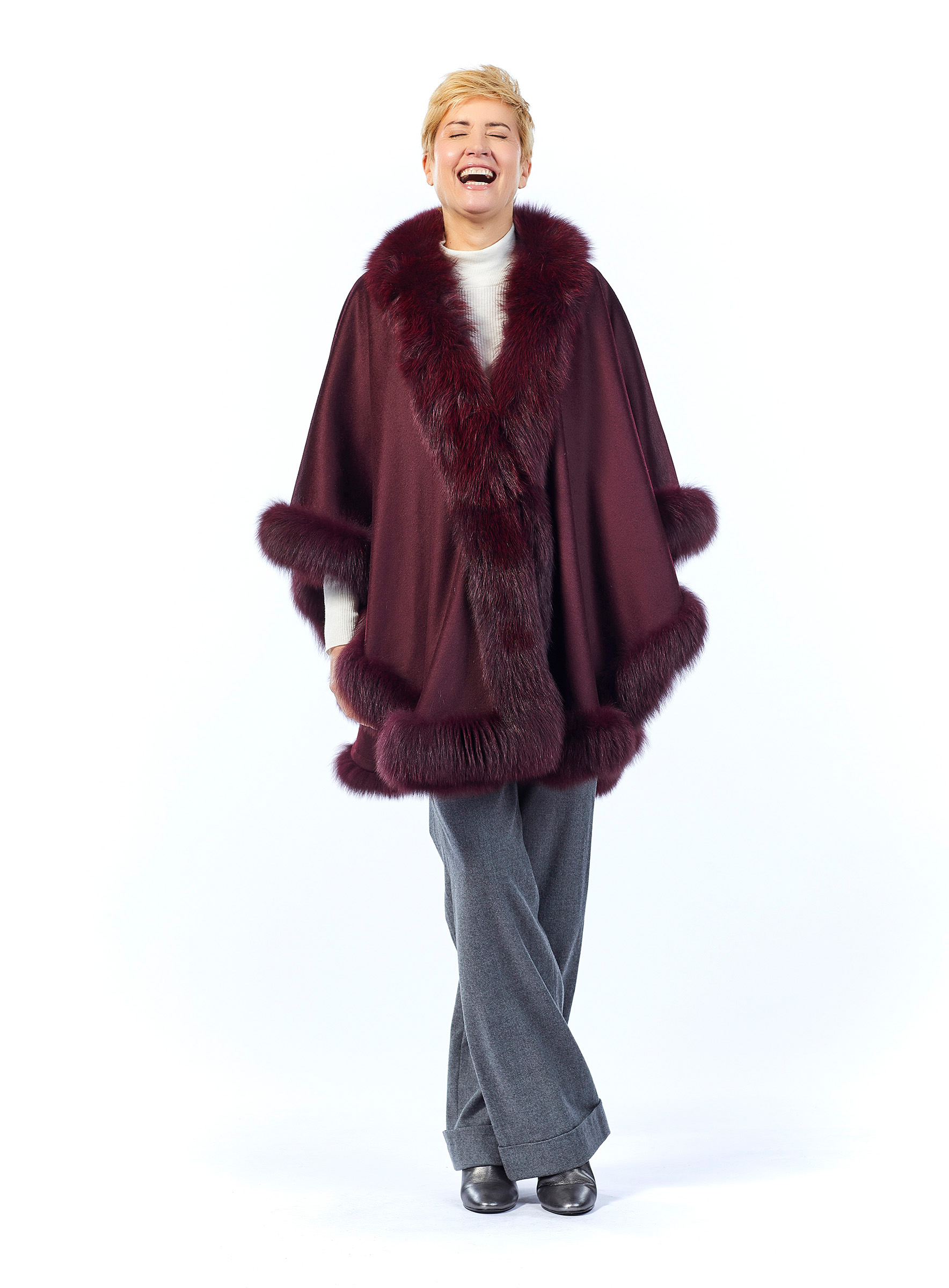 Poncho Fuchs verbrämt