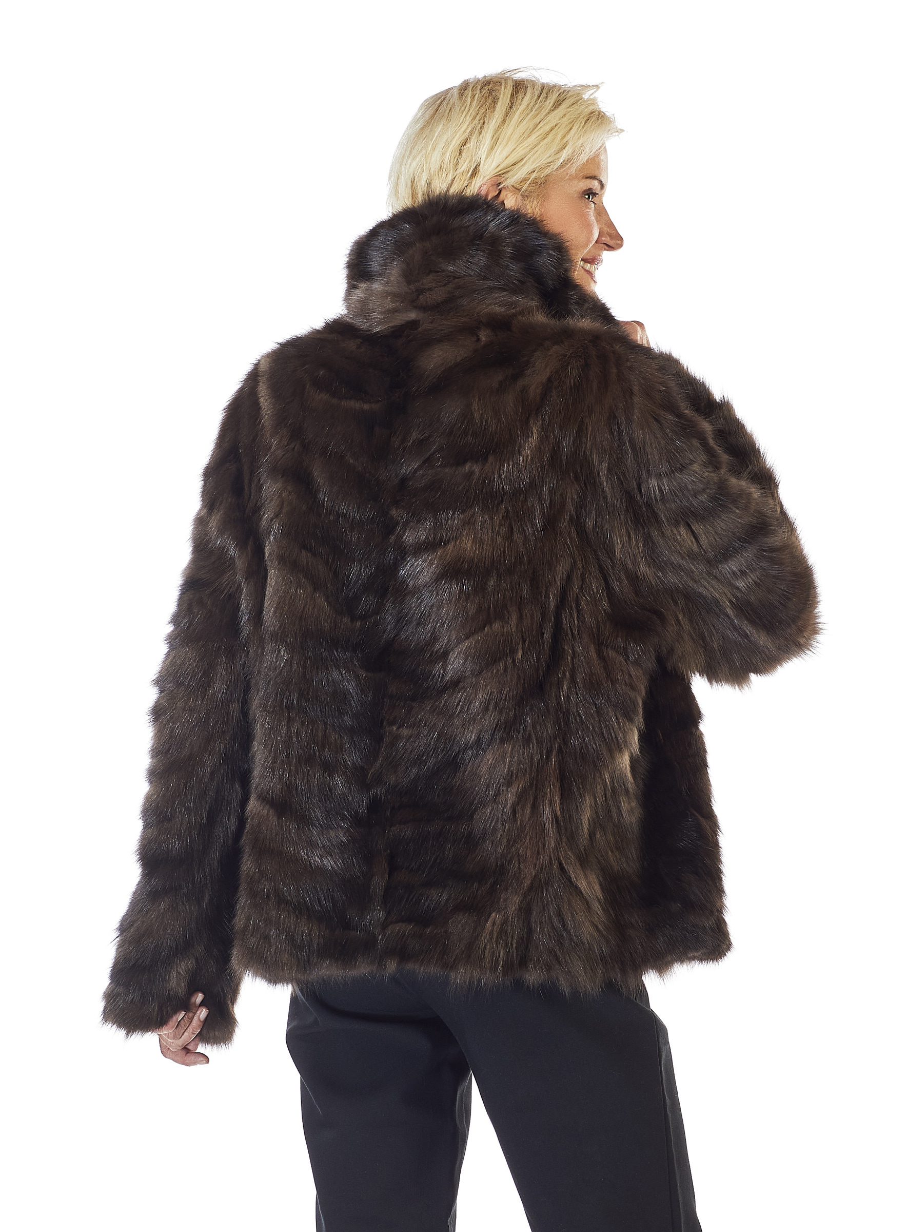 Zobelarcade Kurzjacke barguzin mit Druckknöpfen