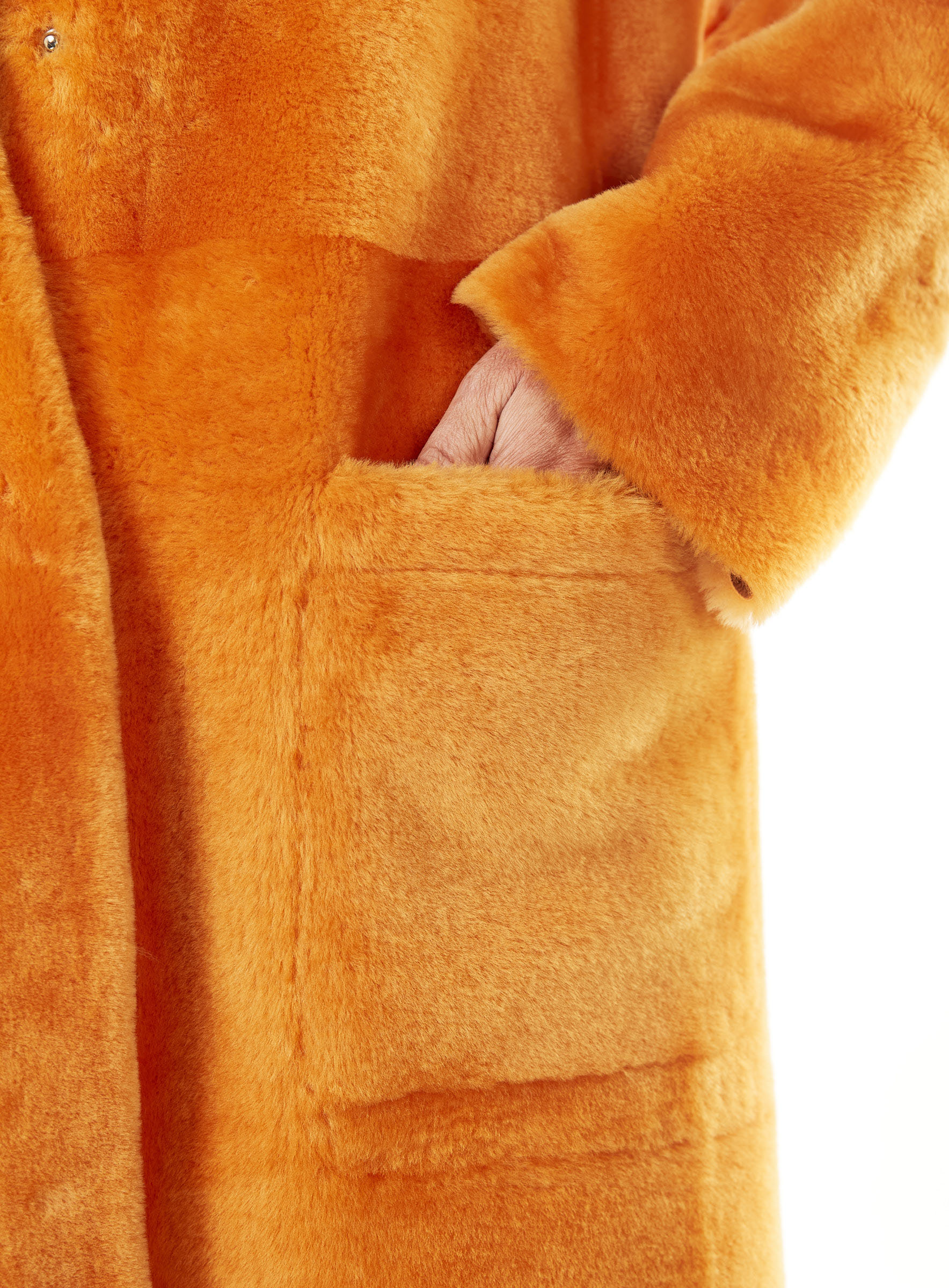 Reversible Lambskin Coat  with Astronaut Artwork