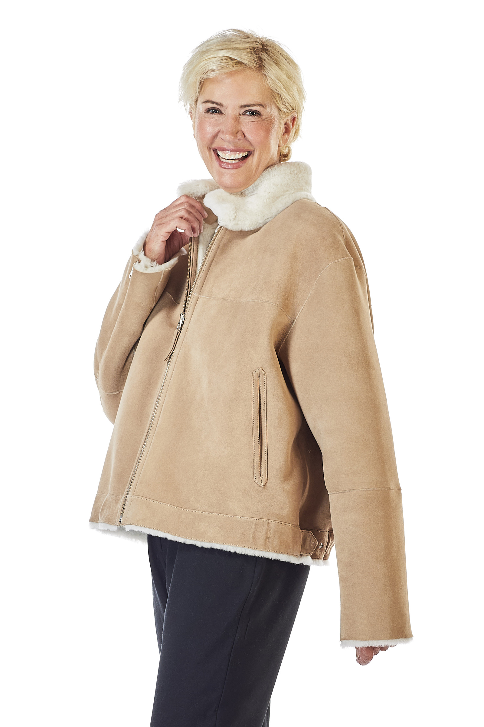 Sportliche Kurzjacke aus Lammfell