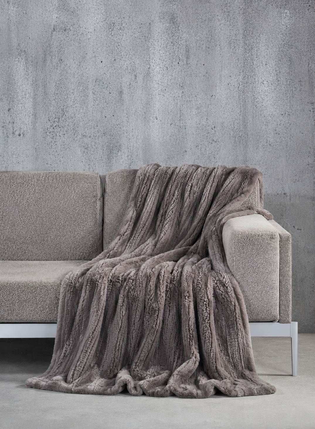 Standard Rex Kaninchendecke grau