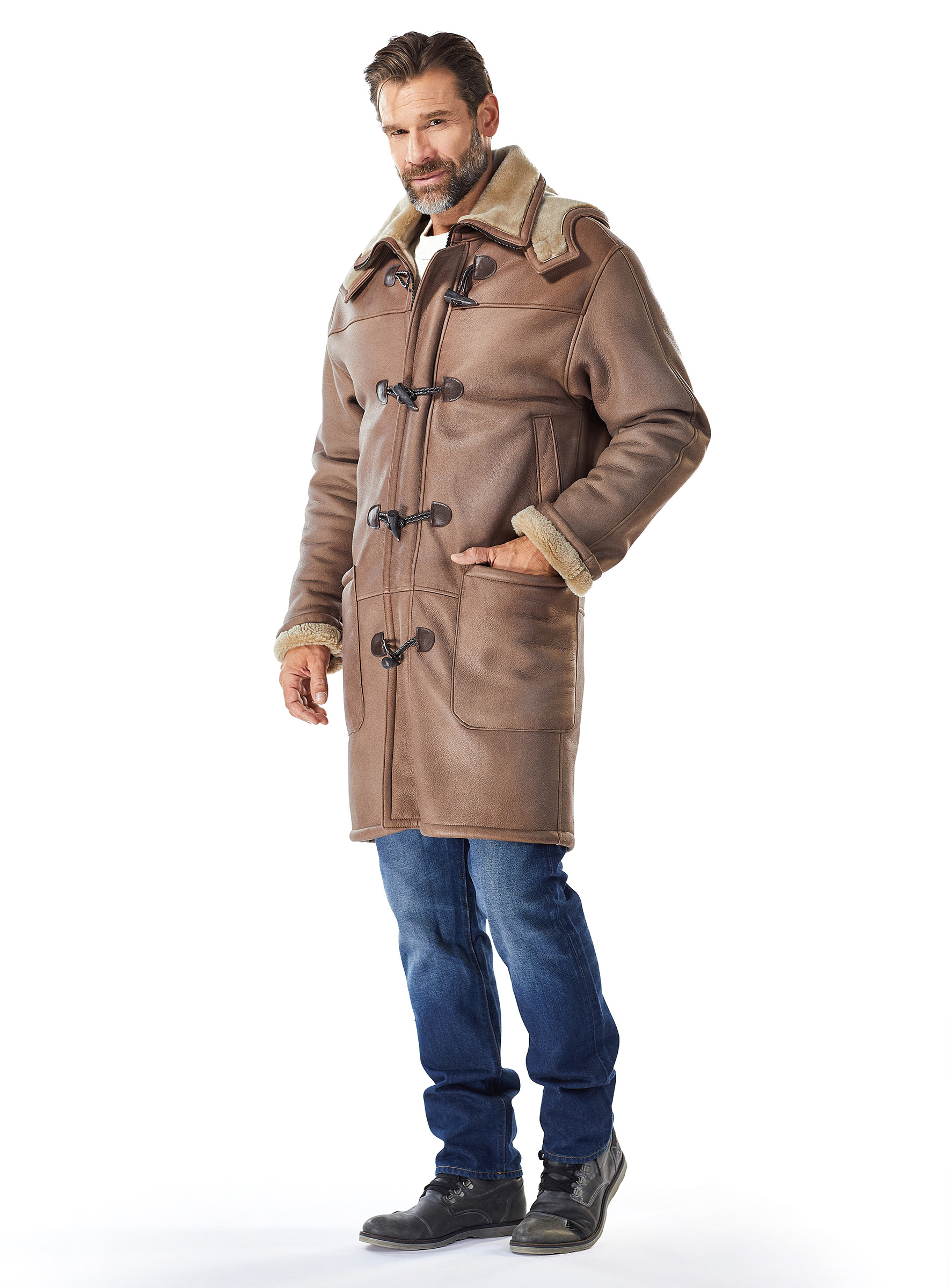 Lammell Dufflecoat mit Knebelverschlüssen