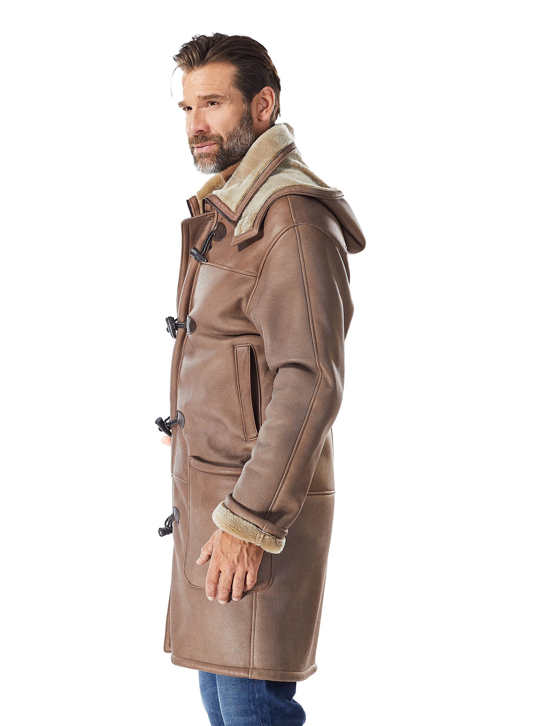Lammell Dufflecoat mit Knebelverschlüssen