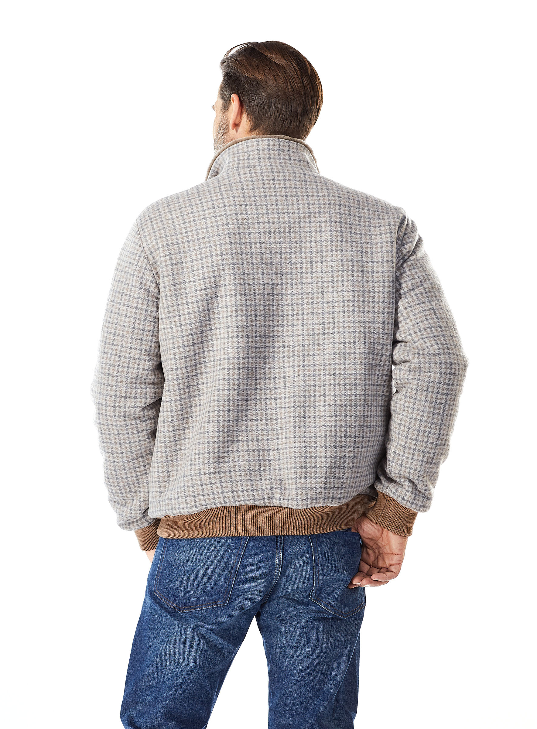 Herren Lammfellblouson mit Schurwolle von Manzoni 24