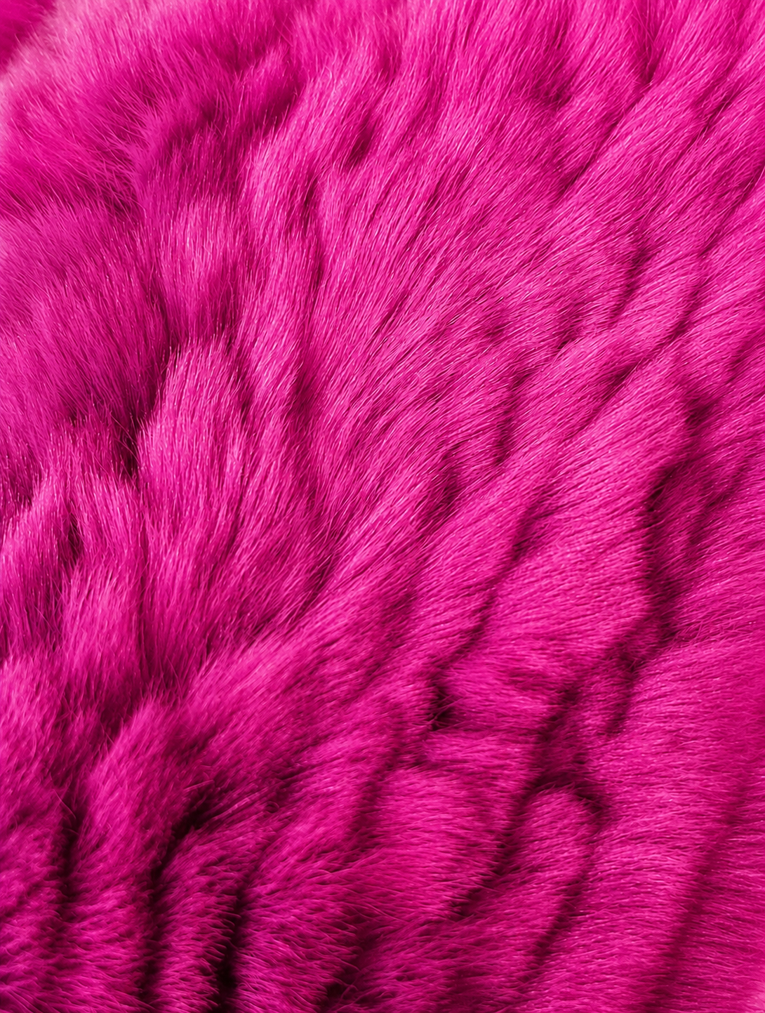 Wärmende Fellhandschuhe aus Rexkaninpelz pink