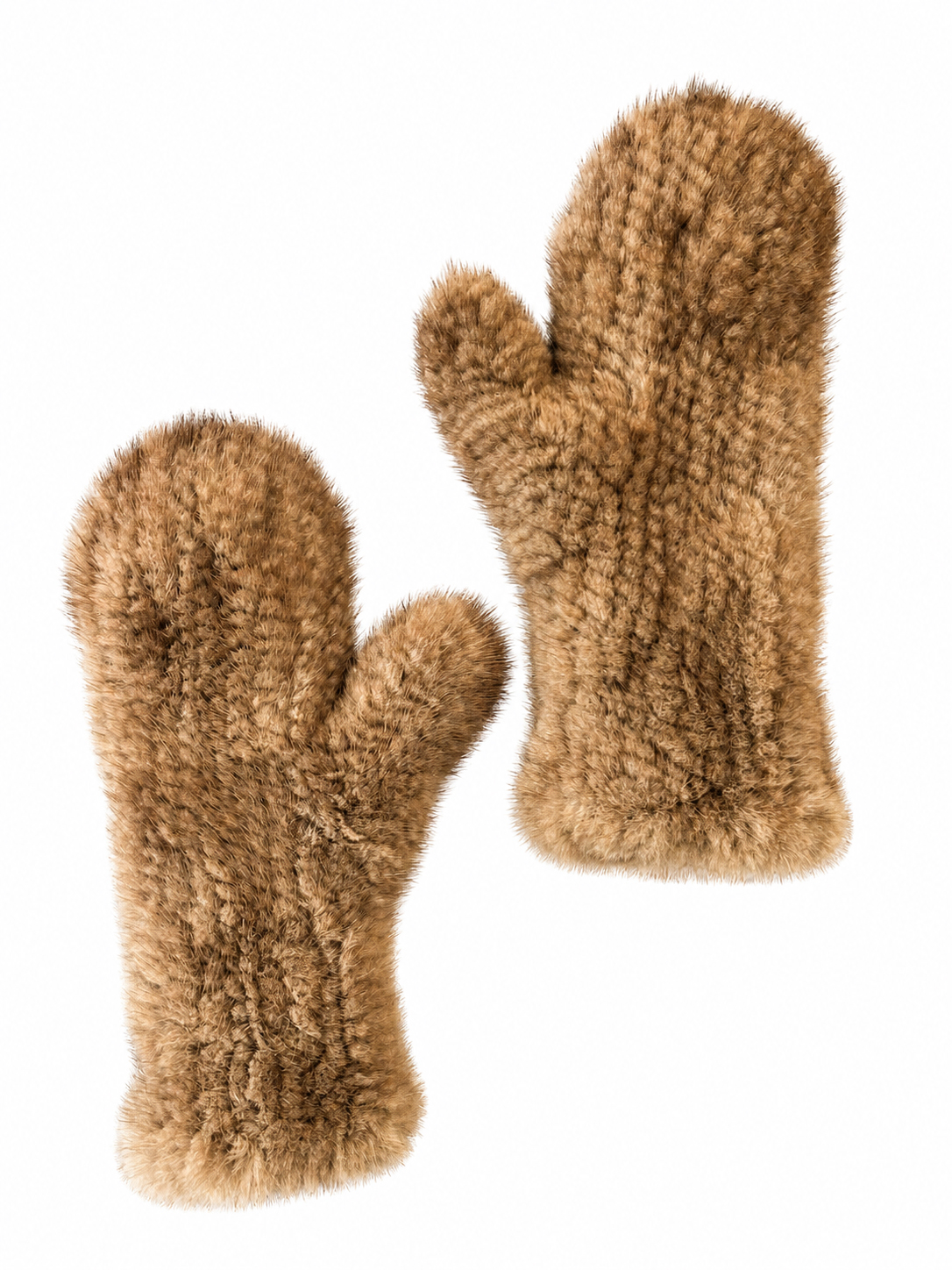 Ausgefallene Handschmeichler aus Nerz braun