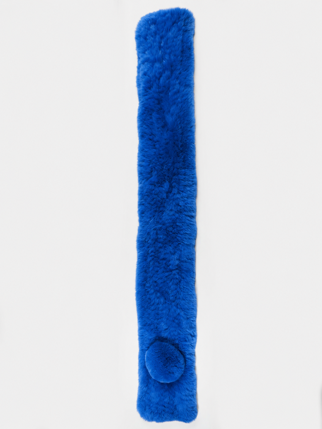 Rexkanin Pelzschal electra blau mit Bommel