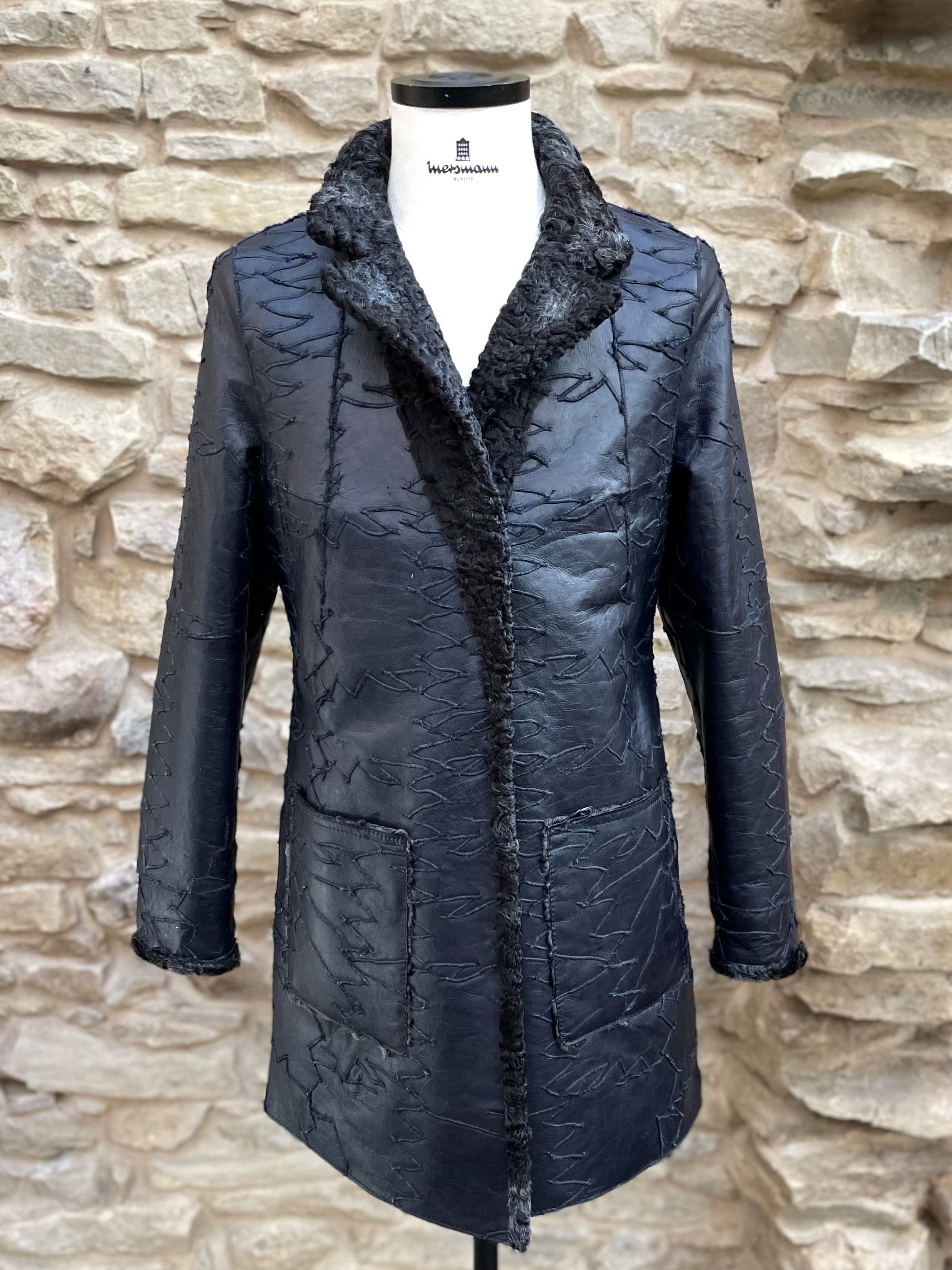 Persianer Wendejacke mit Lederseite