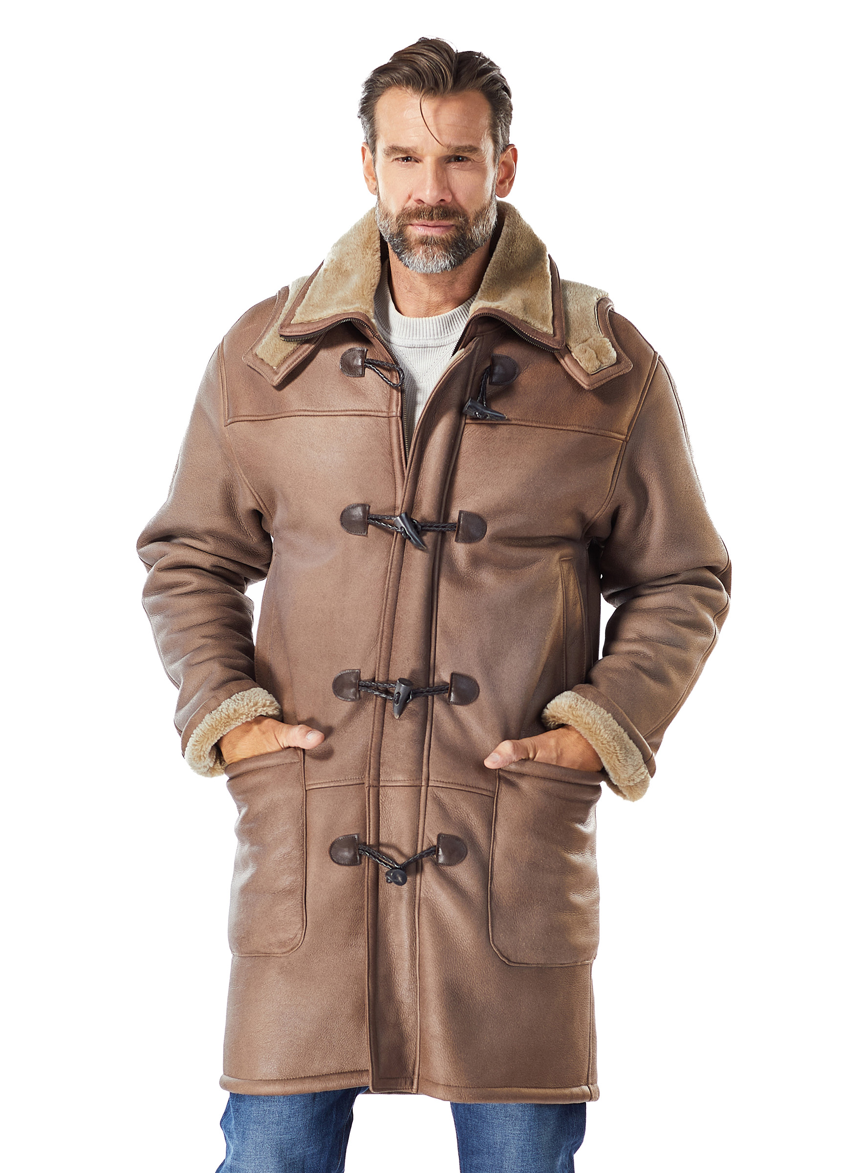 Lammell Dufflecoat mit Knebelverschlüssen