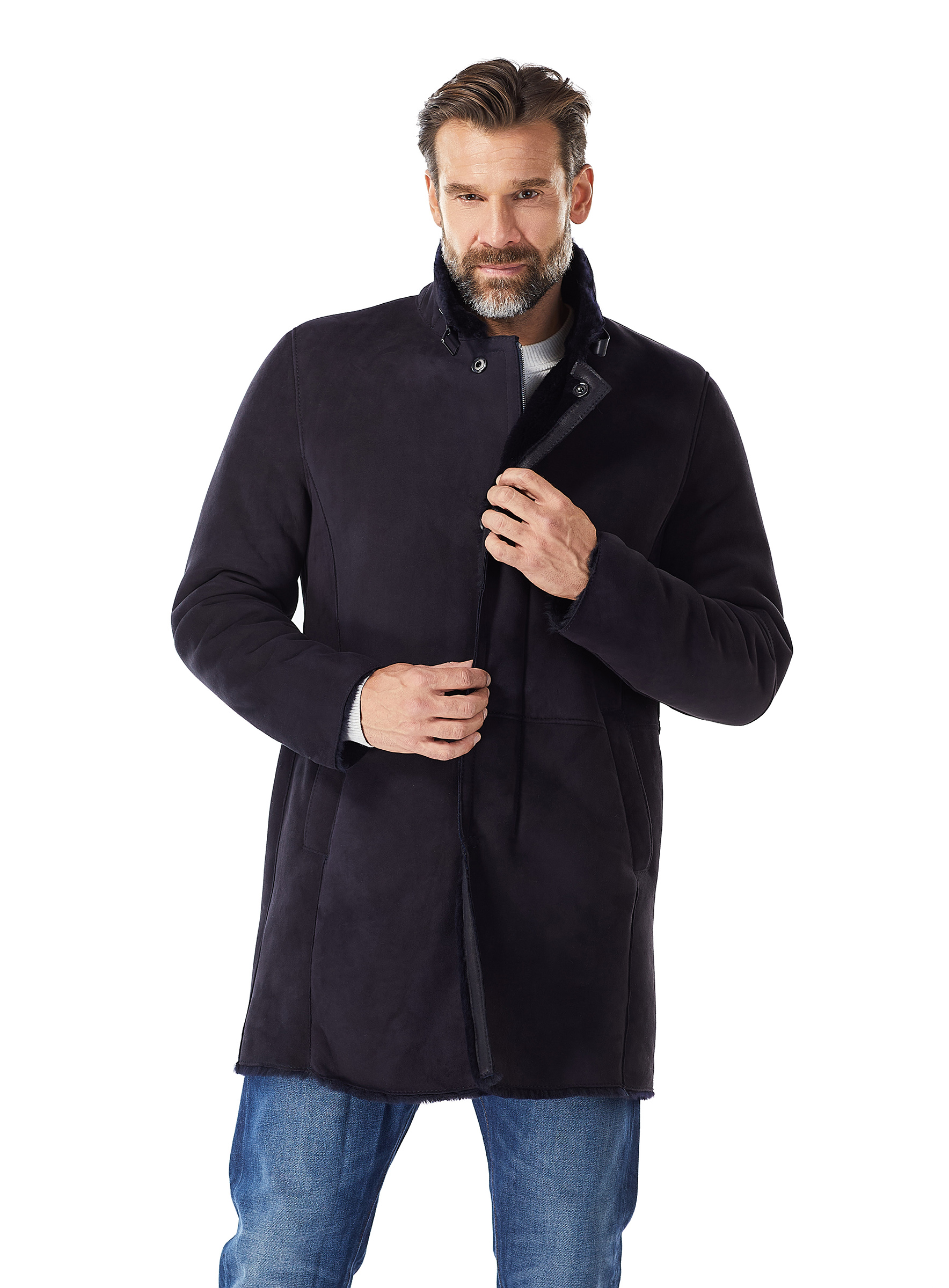 Short Shearling Coat for Men by Werner Christ