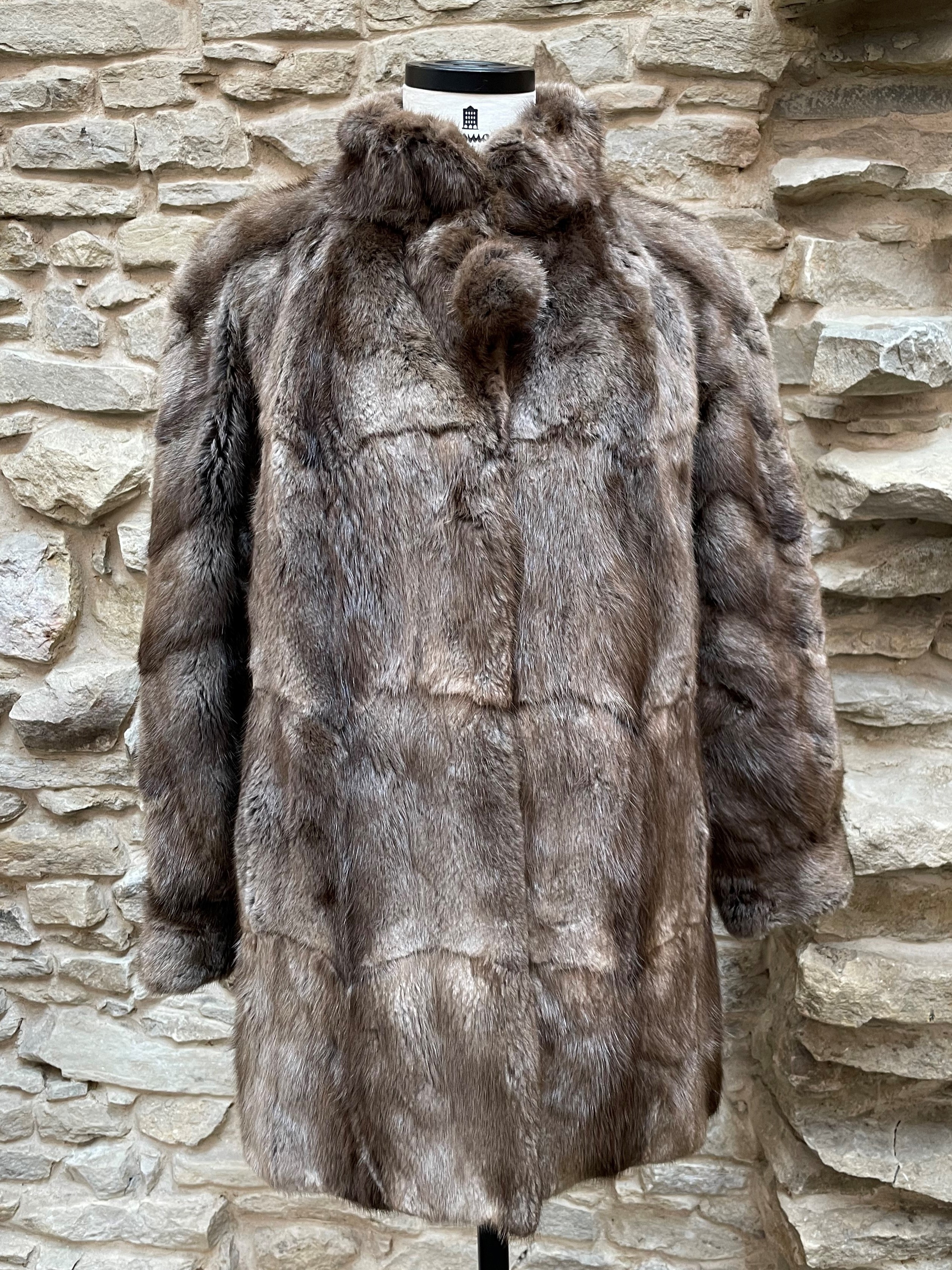 Umarbeitung einer Bisam Jacke in einen Pullunder